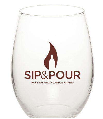 SIP&POUR Stemless Wine Glass